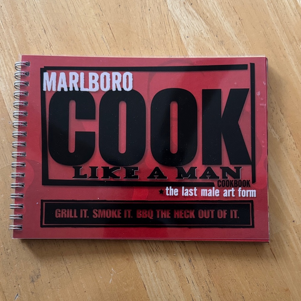 Vintage Marlboro Cook Like a Man Cookbook 2004